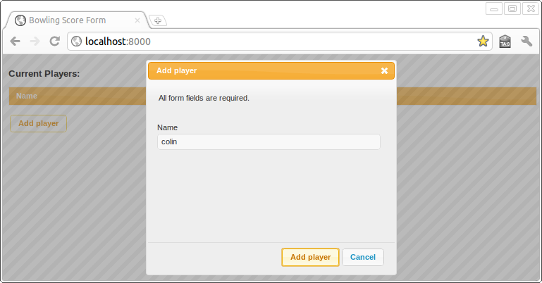 add player - client side